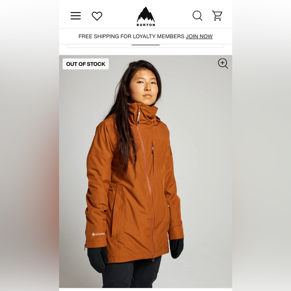 Women's Burton GORE-TEX Balsam Jacket (True penny, XS)